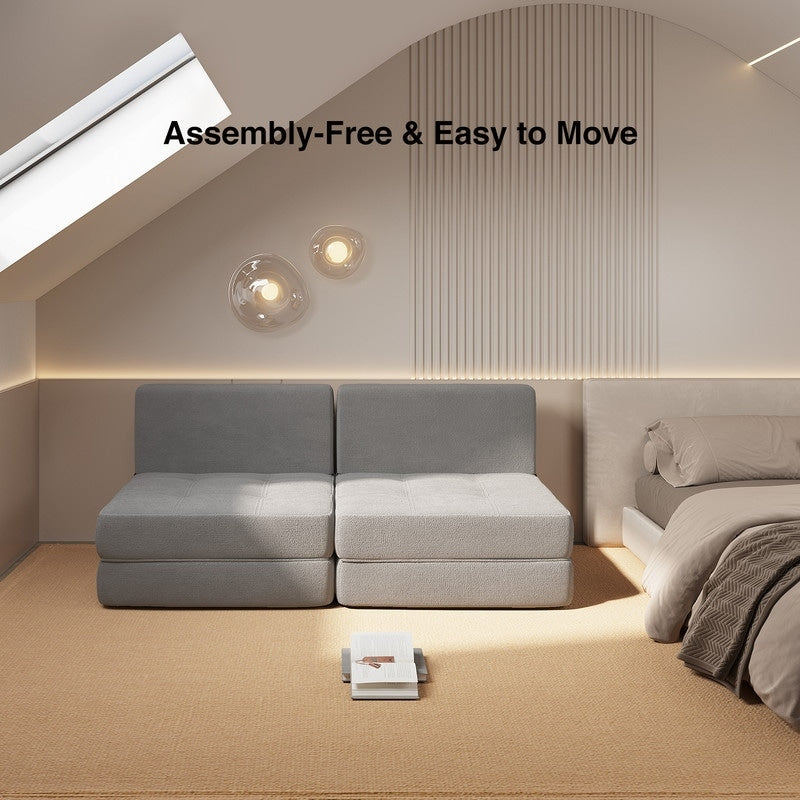 Fauteuil convertible 3 en 1, fauteuil rabattable, chaise longue rabattable et lit-lit