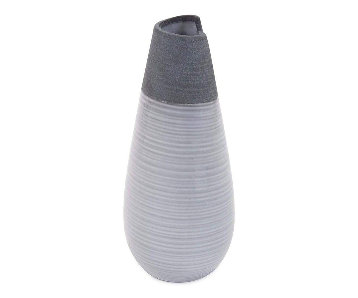 Vase roulé bicolore