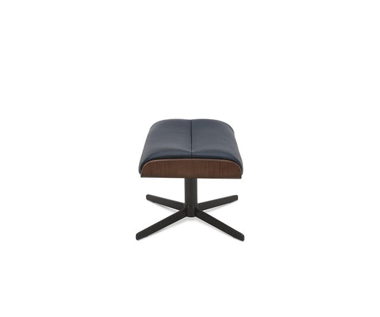 Fauteuil inclinable et ottoman en cuir Alvar