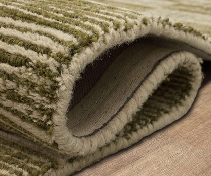 Tapis Karastan à Rayures Cassées - Mousse