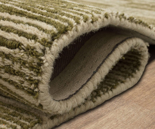 Tapis Karastan à Rayures Cassées - Mousse