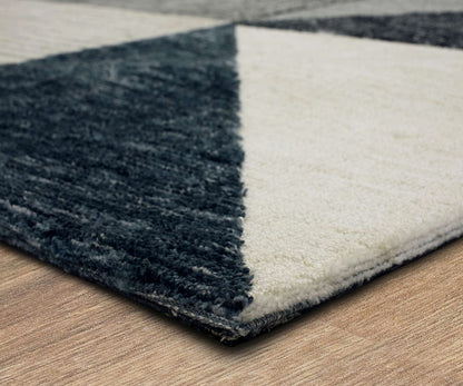 Tapis Oblique Karastan Bowen - Bleu