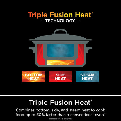 Multicuiseur de 8,5 litres, avec mijoteuse 8 en 1, faitout, cuiseur vapeur, couvercle en verre, cuillère intégrée, casserole allant au four jusqu'à 260 °C
