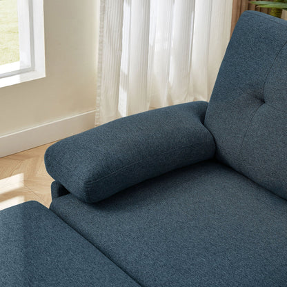 Canapé sectionnel en L 86,22 pouces avec poches de rangement latérales