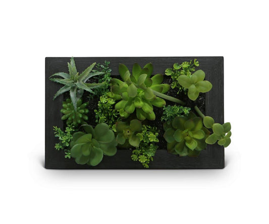 Tenture murale en fausse plante succulente verdoyante