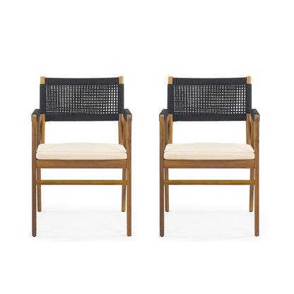 Ensemble de salle à manger d'extérieur Captef 5 pièces en bois d'acacia par Christopher Knight Home