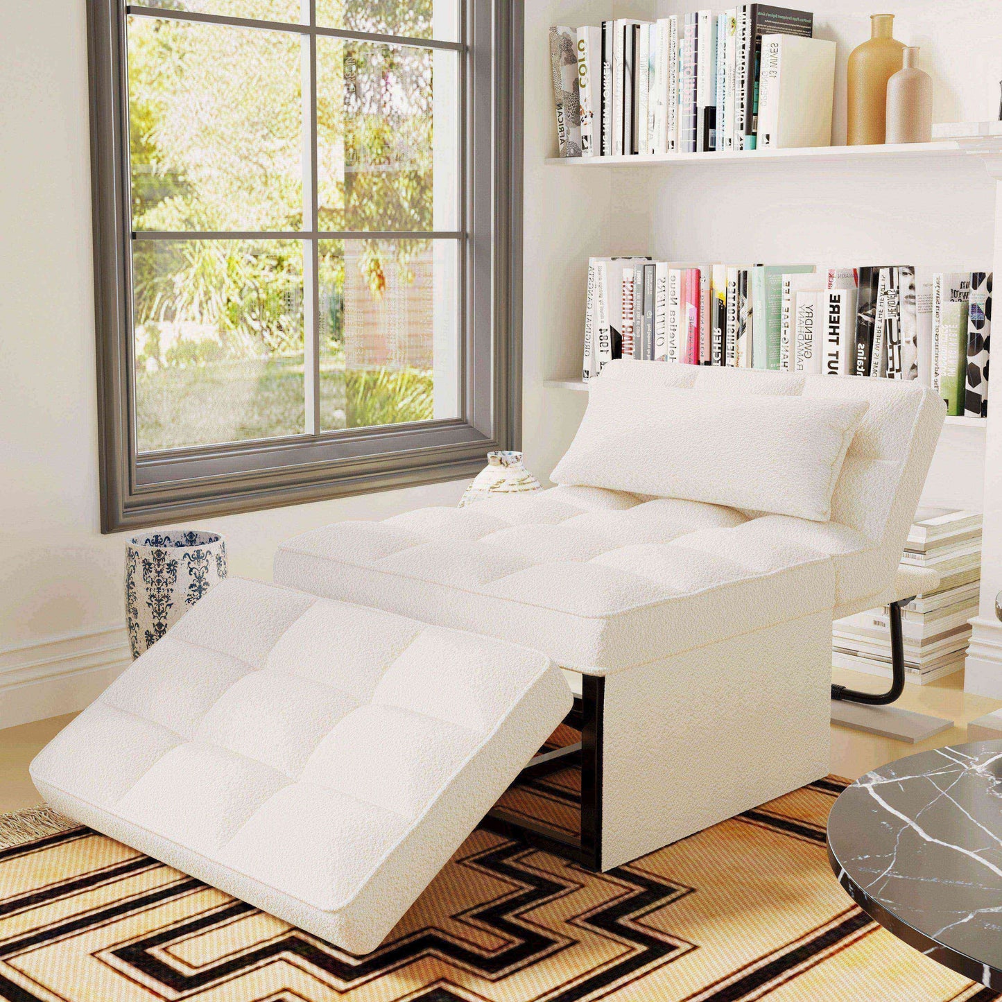 Canapé-lit convertible, canapé-lit, fauteuil inclinable, ottoman, pliable, pour salon