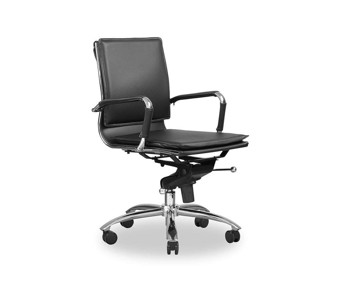 Chaise de bureau à dossier bas Brock