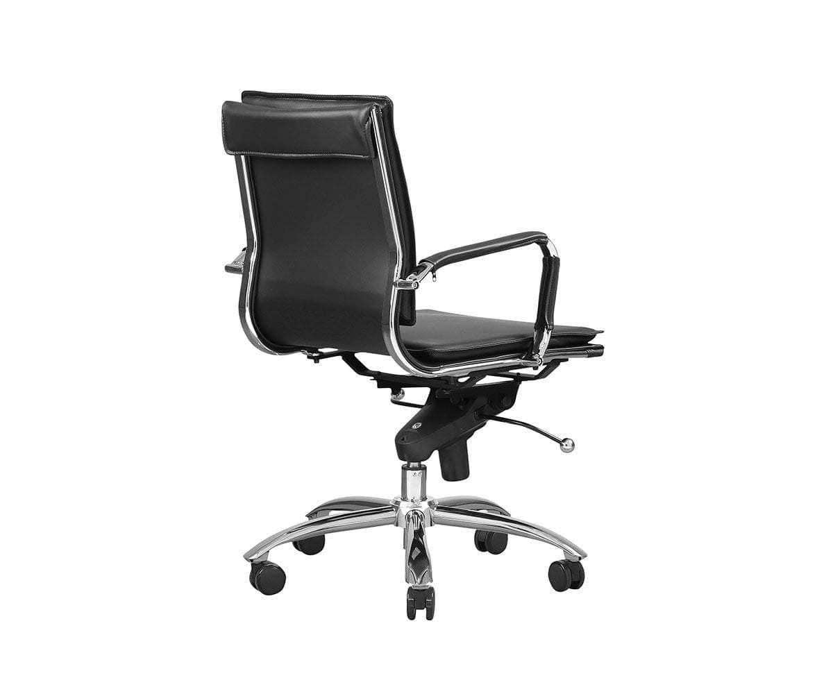 Chaise de bureau à dossier bas Brock