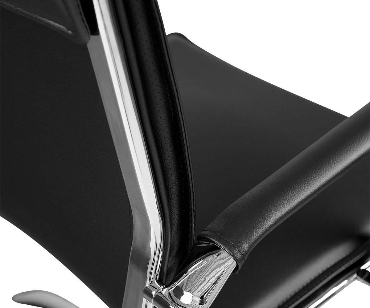 Chaise de bureau à dossier bas Brock