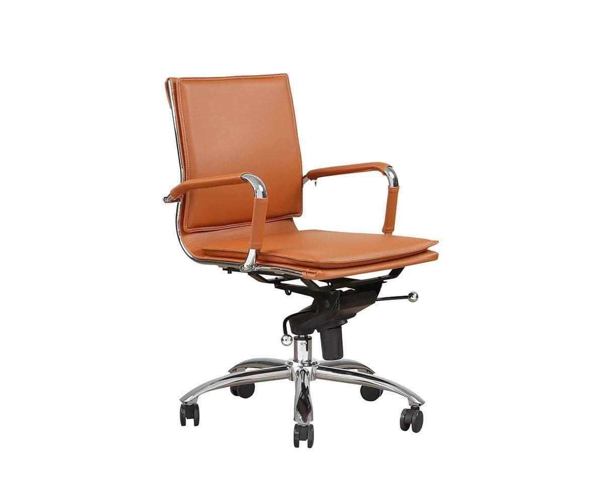 Chaise de bureau à dossier bas Brock