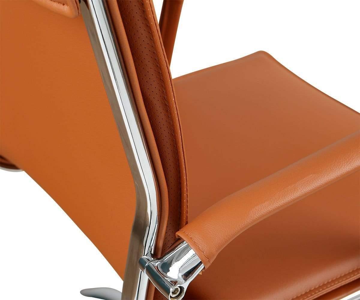 Chaise de bureau à dossier bas Brock