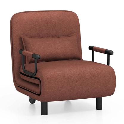 Fauteuil convertible pliant avec dossier réglable