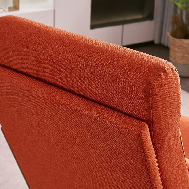 Chaise de loisirs à dossier haut en bois massif avec accoudoirs et dossier Chaise d'appoint