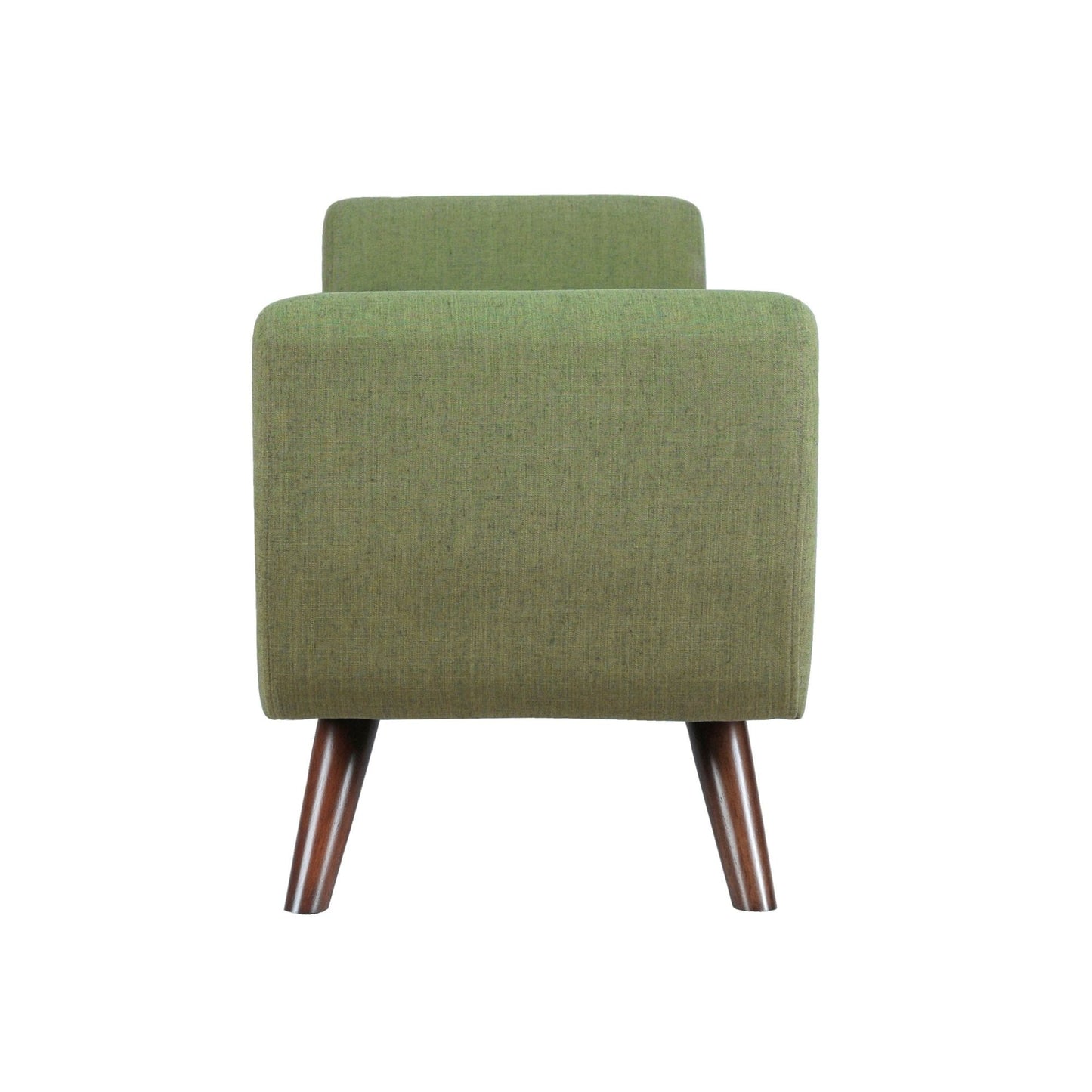 Banc de rangement moderne Sherpa avec pieds en bois HomePop