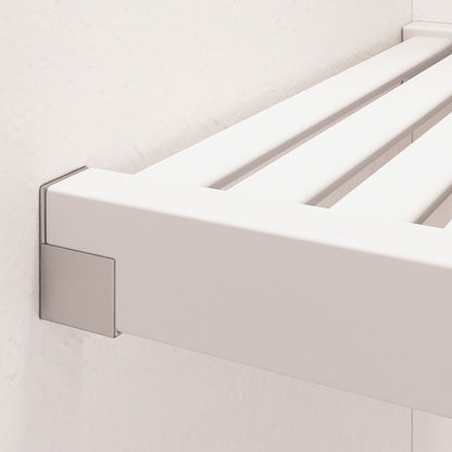 Système de placard en bois massif John Louis Home avec 3 tiroirs blanc