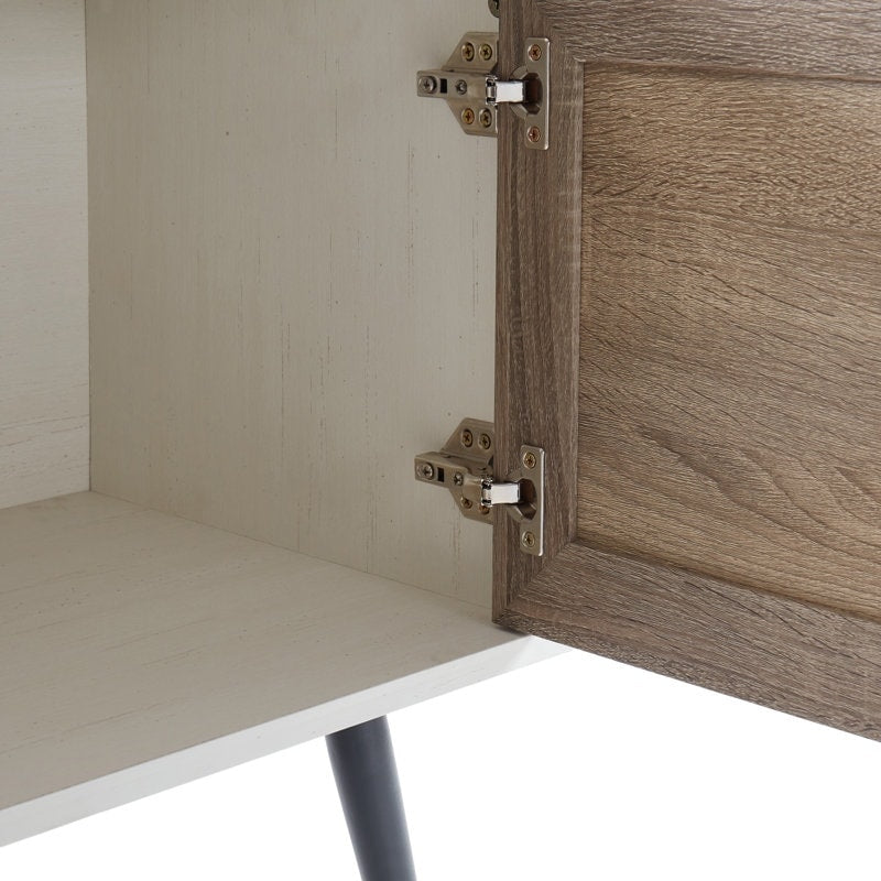 Meuble TV moderne du milieu du siècle pour téléviseurs jusqu'à 70 pouces Console multimédia de centre de divertissement - 20,5'' HX 59'' LX 15,5'' P