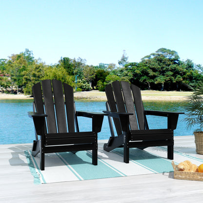 Chaises pliantes Adirondack Polytrends Laguna résistantes aux intempéries (lot de 2)