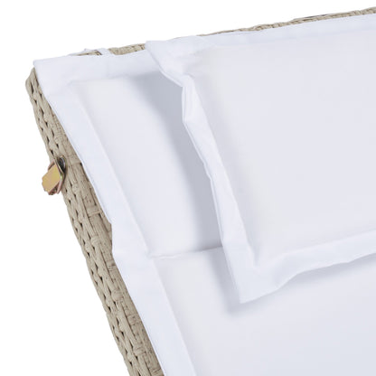 Ensemble de chaises longues d'extérieur Blaguna 3 pièces SAFAVIEH - 83 L x 20 P x 24 H