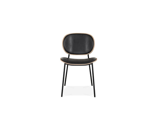 Chaise de salle à manger en cuir Idona