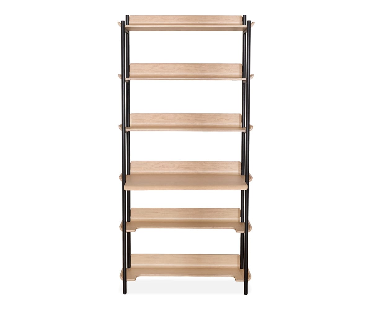 Freya 6 étagères avec bureau - Chêne