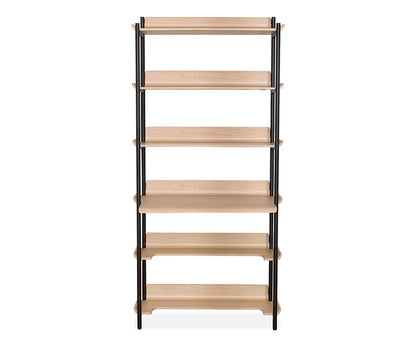 Freya 6 étagères avec bureau - Chêne