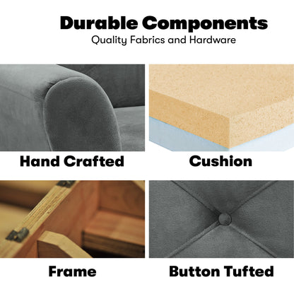 Canapé en microfibre iLounge Harvard