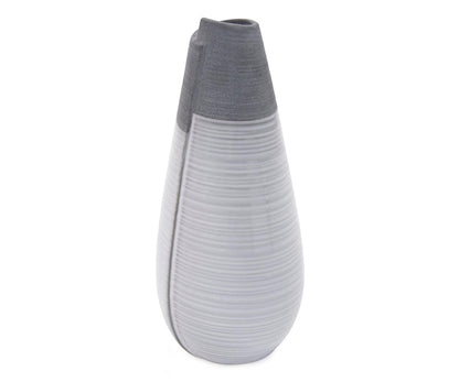 Vase roulé bicolore