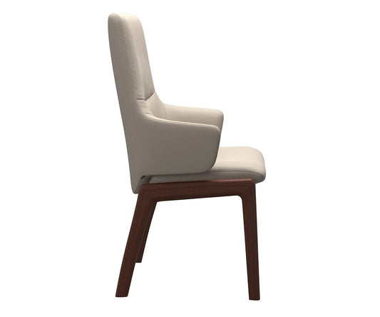 Fauteuil de salle à manger en cuir menthe